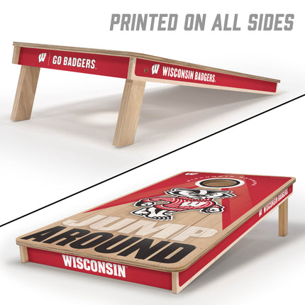 Wisconsin Badgers 2x4 Slogan Series Cornhole Boards