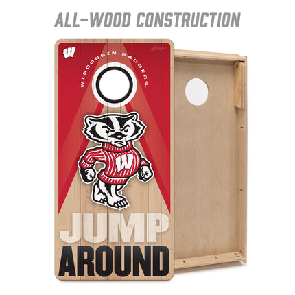 Wisconsin Badgers 2x4 Slogan Series Cornhole Boards
