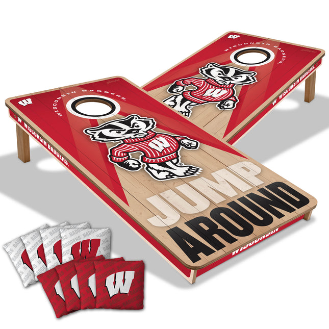Wisconsin Badgers 2x4 Slogan Series Cornhole Boards