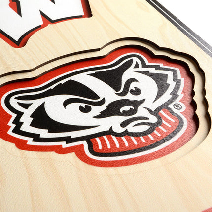 Wisconsin Badgers 8x32 3D Stadium Banner