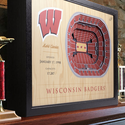 Wisconsin 25-Layer StadiumViews 3D Wall Art