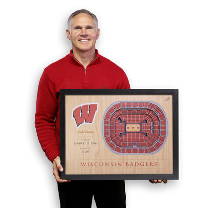 Wisconsin 25-Layer StadiumViews 3D Wall Art