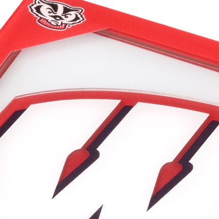 Wisconsin Badgers 3D Logo Series Coasters
