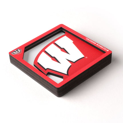 Wisconsin Badgers 3D Logo Series Magnet
