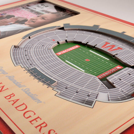Wisconsin Badgers 3D StadiumView Picture Frame