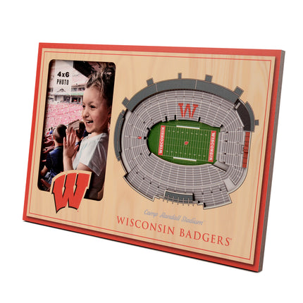 Wisconsin Badgers 3D StadiumView Picture Frame