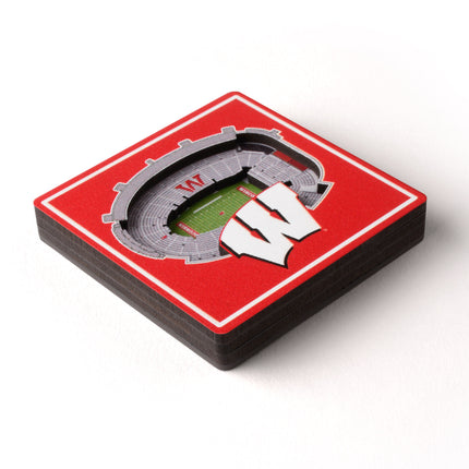 Wisconsin Badgers 3D StadiumView Magnets