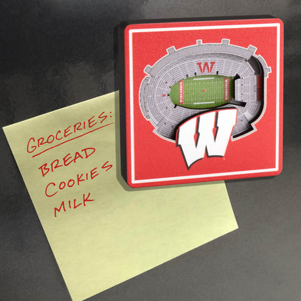 Wisconsin Badgers 3D StadiumView Magnets