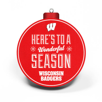 Wisconsin Badgers 3D StadiumView Ornaments