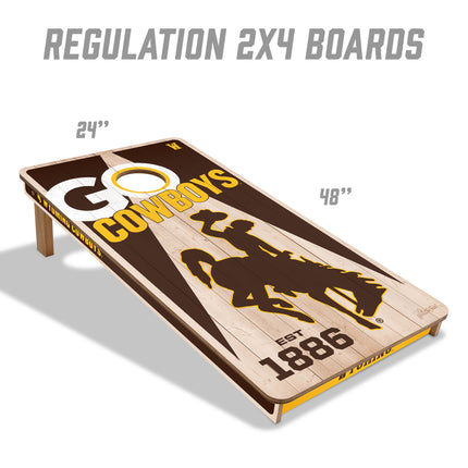 Wyoming Cowboys 2x4 Cornhole Boards