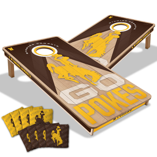 Wyoming Cowboys 2x4 Slogan Series Cornhole Boards