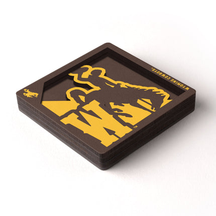 Wyoming Cowboys 3D Logo Series Magnet
