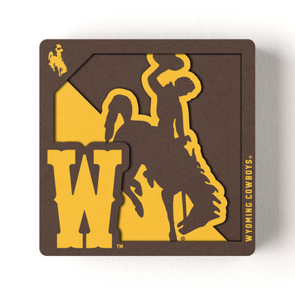 Wyoming Cowboys 3D Logo Series Magnet