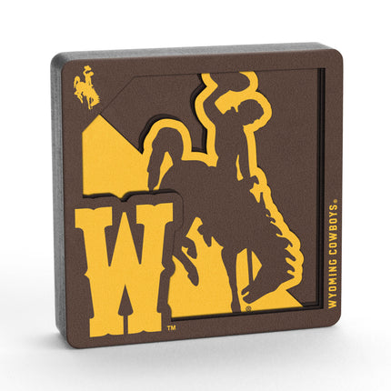 Wyoming Cowboys 3D Logo Series Magnet