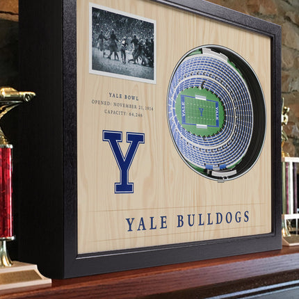 Yale Bulldogs 25-Layer StadiumViews 3D Wall Art