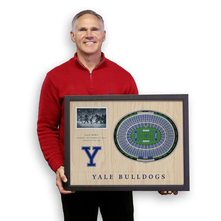 Yale Bulldogs 25-Layer StadiumViews 3D Wall Art