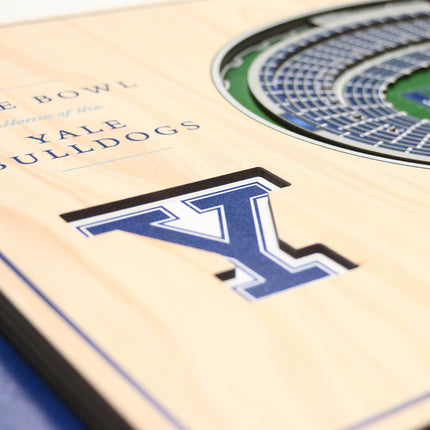 Yale Bulldogs 5-Layer 3D StadiumView Wall Art