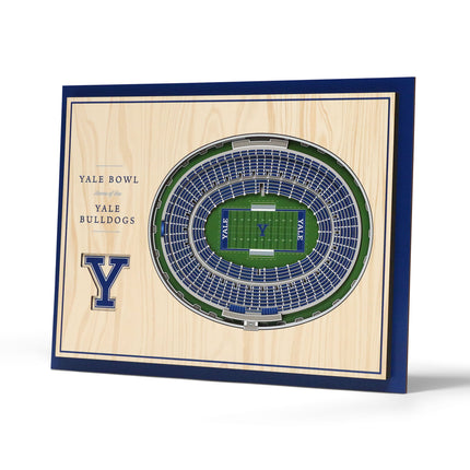 Yale Bulldogs 5-Layer 3D StadiumView Wall Art